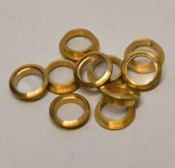 10 Pezzi Di Oblò Con Flangia In Ottone, Fori Da 10 Mm, Passacavi Per Barche E Vetrate