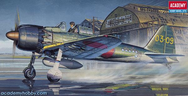 Academy 12493 ZERO FIGHTER TYPE 52C[A6M5C] | Assomodel