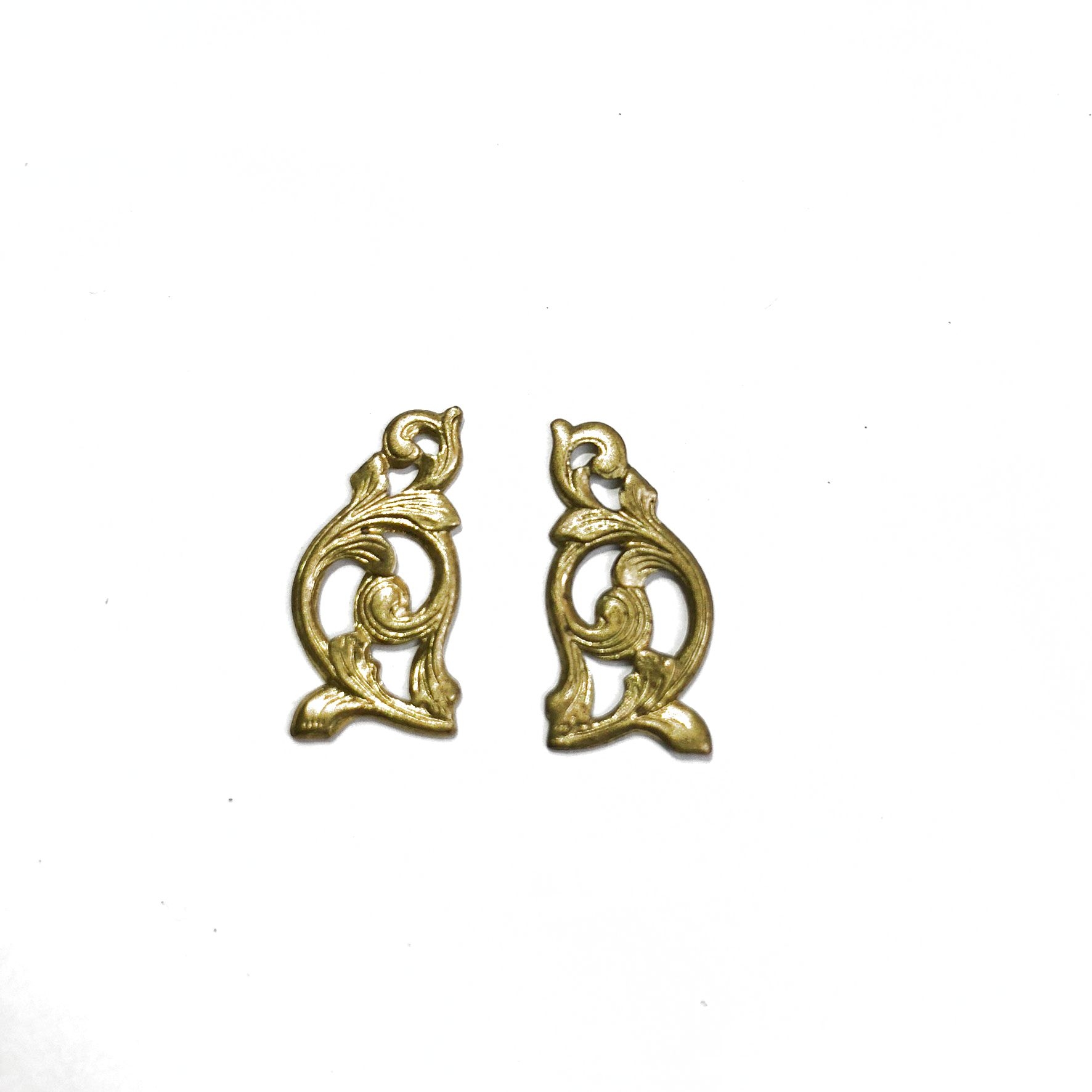 742734/04 Amati AMATI MODELLISMO Coppia Ornamenti Fregi Ottone DX SX 20x10 mm 